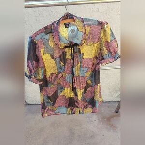 Nightmare Before Christmas Hot Topic "Sally" blouse